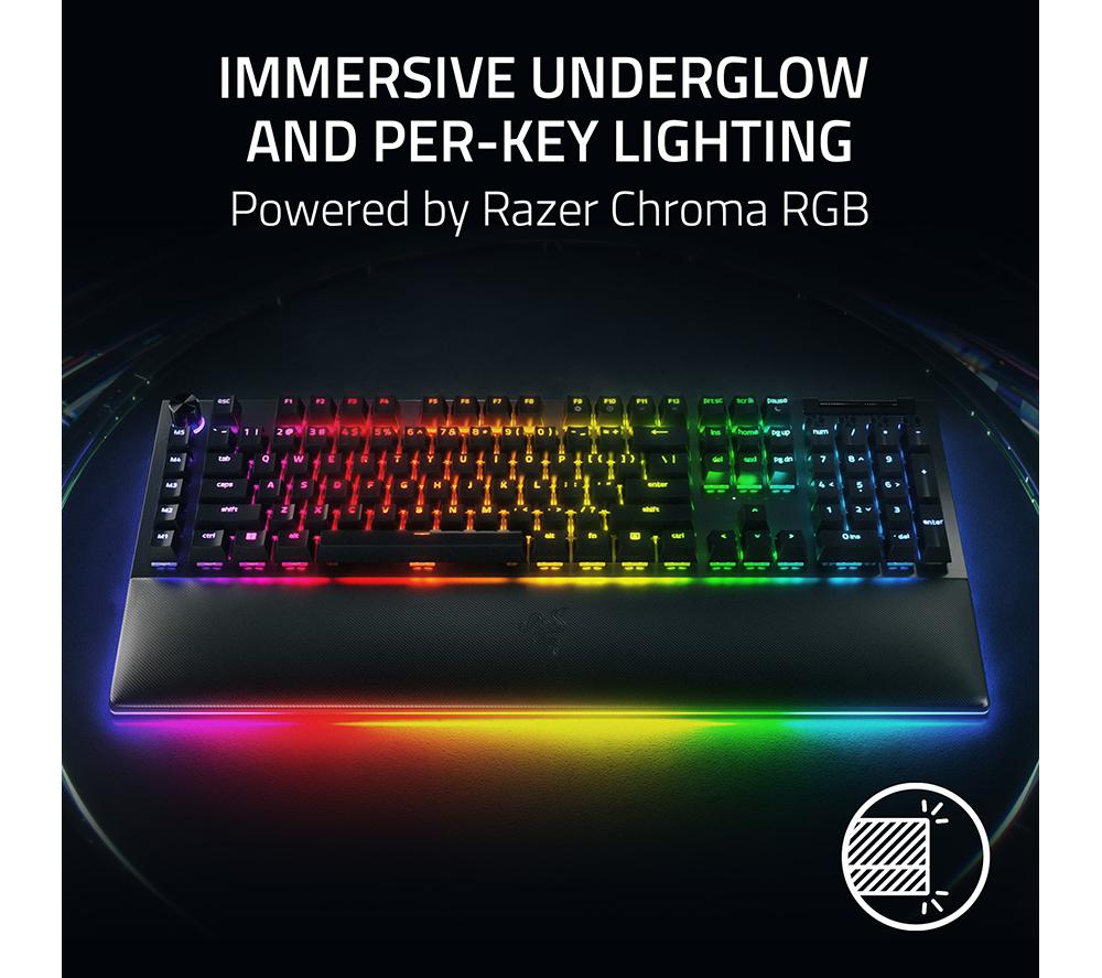 RAZER Blackwidow V4 Pro Mechanical Gaming Keyboard - Black image number 3 of 8
