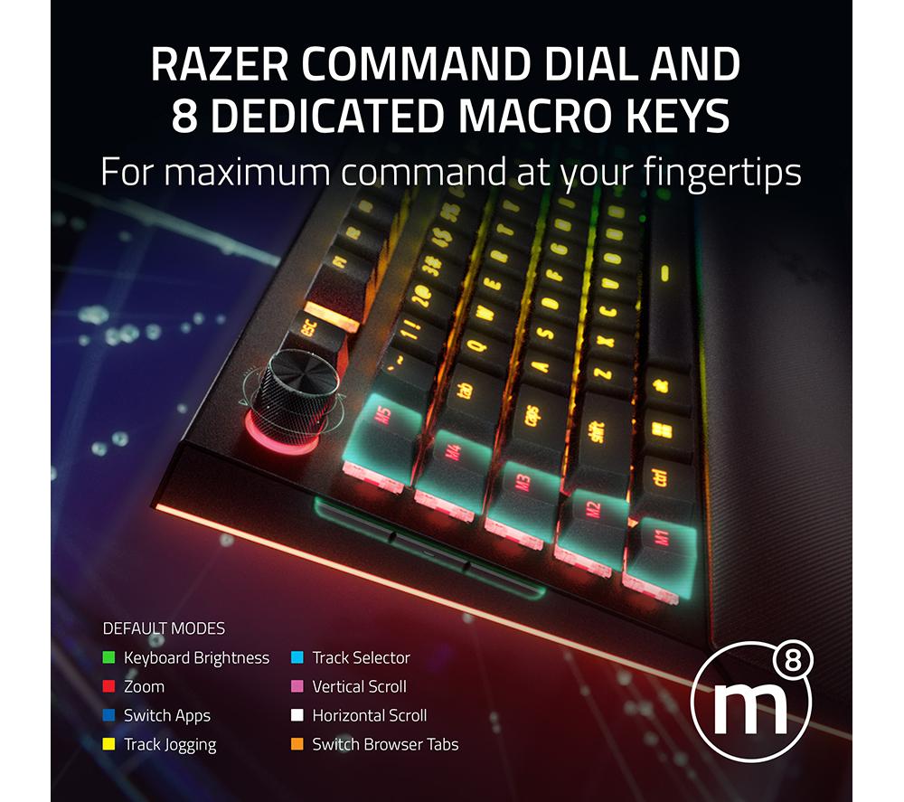 RAZER Blackwidow V4 Pro Mechanical Gaming Keyboard - Black image number 4 of 8