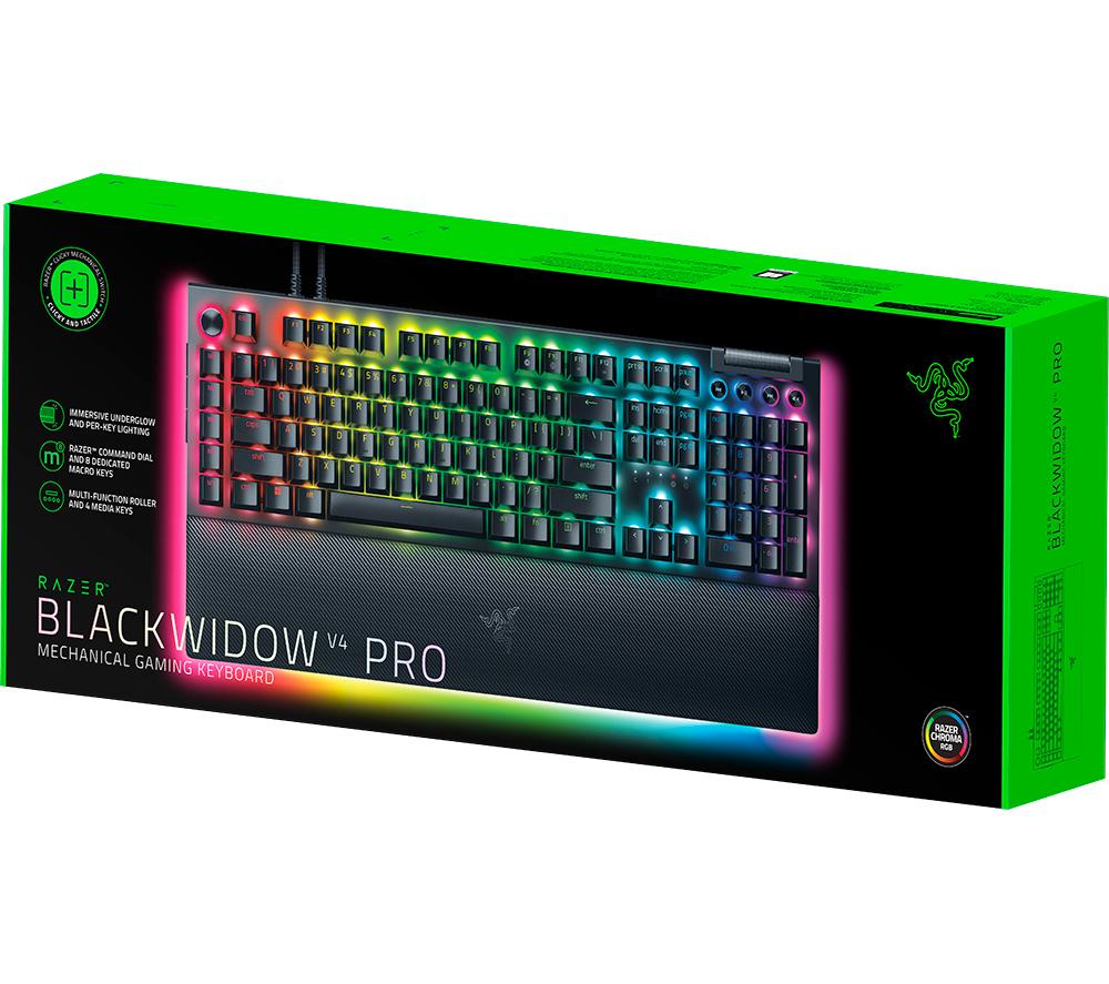 RAZER Blackwidow V4 Pro Mechanical Gaming Keyboard - Black image number 8 of 8