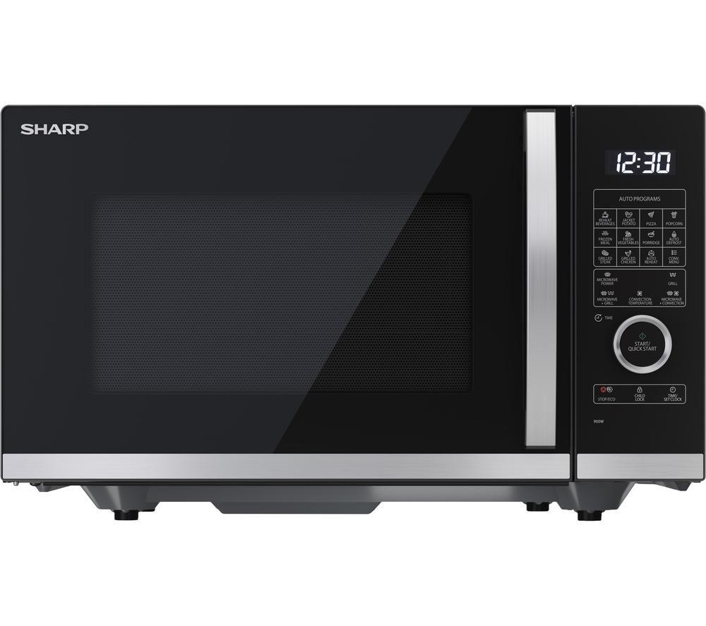 SHARP Quality Series YC-QC254AU-B Combination Microwave - Black, Black