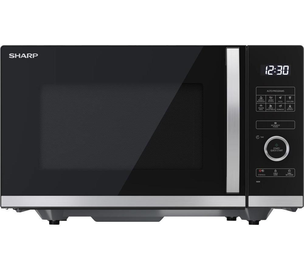 SHARP Quality Series YC-QS254AU-B Solo Microwave - Black, Black