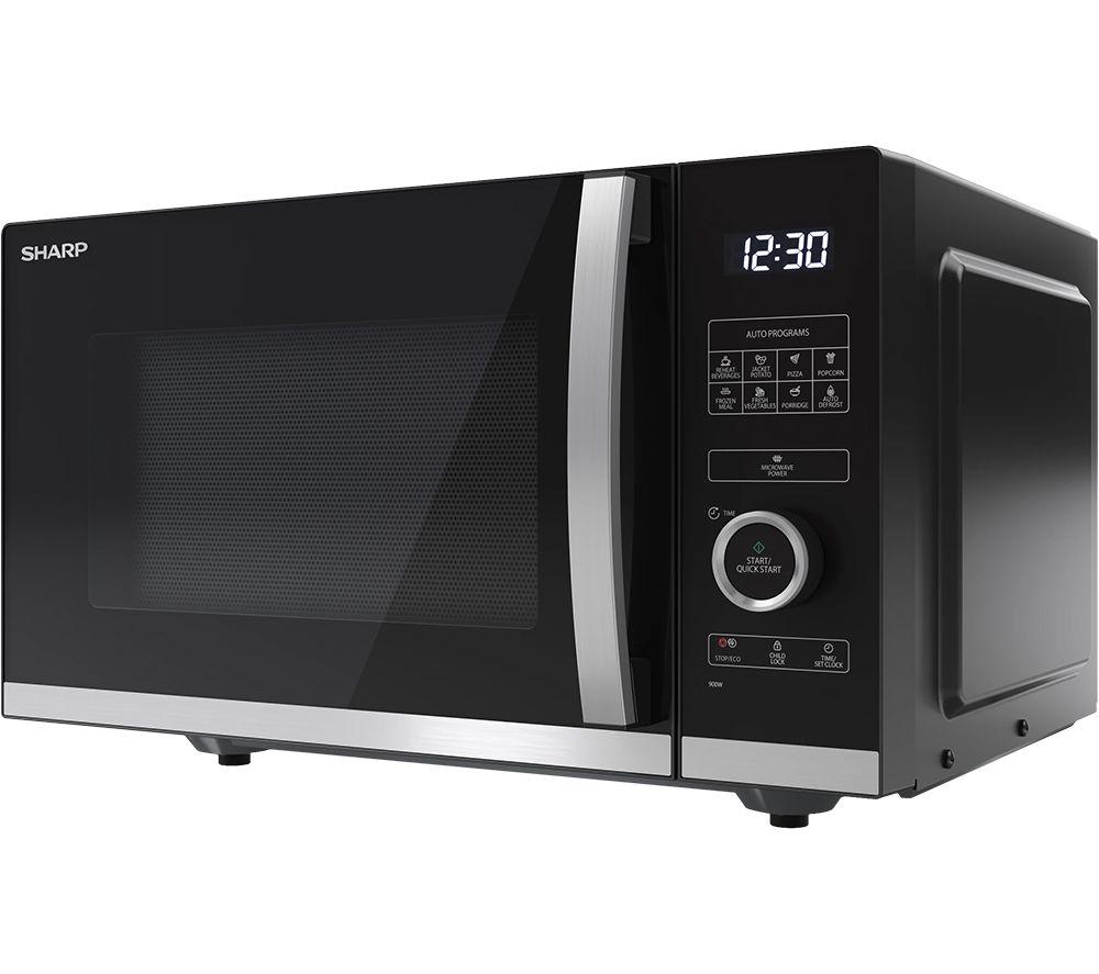 SHARP Quality Series YC-QS254AU-B Solo Microwave - Black image number 2 of 6