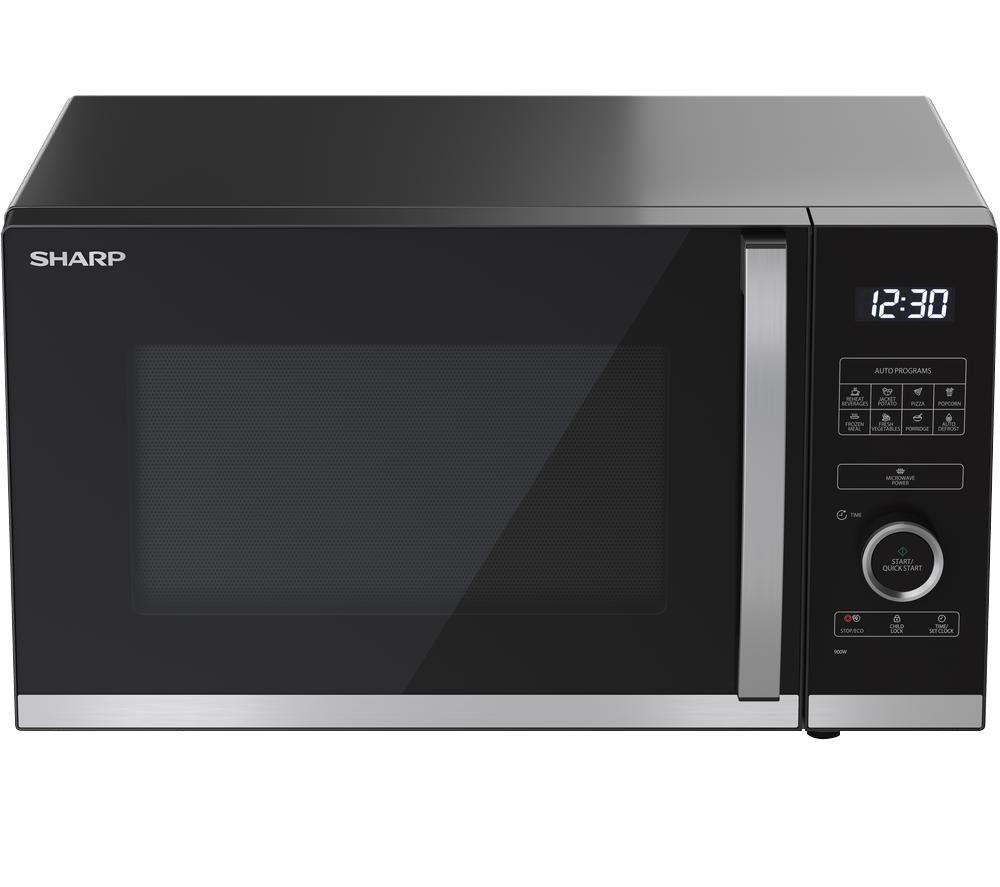 SHARP Quality Series YC-QS254AU-B Solo Microwave - Black image number 4 of 6