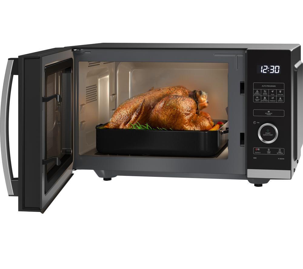 SHARP Quality Series YC-QS254AU-B Solo Microwave - Black image number 5 of 6