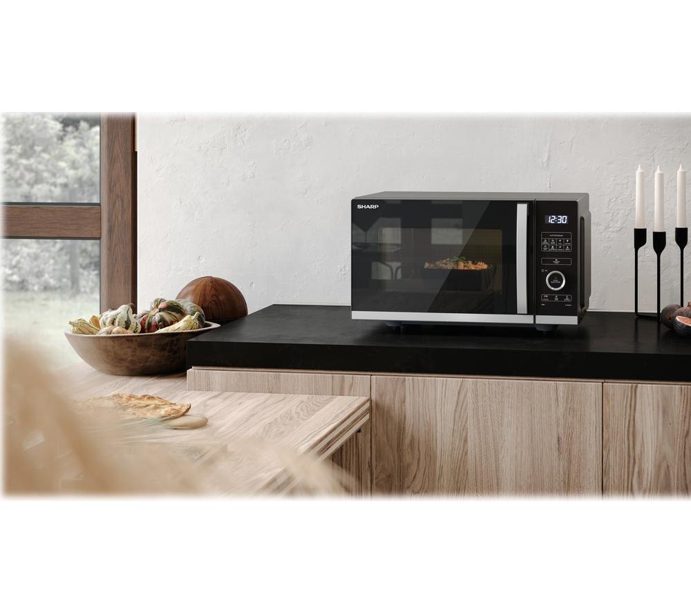 SHARP Quality Series YC-QS254AU-B Solo Microwave - Black image number 6 of 6