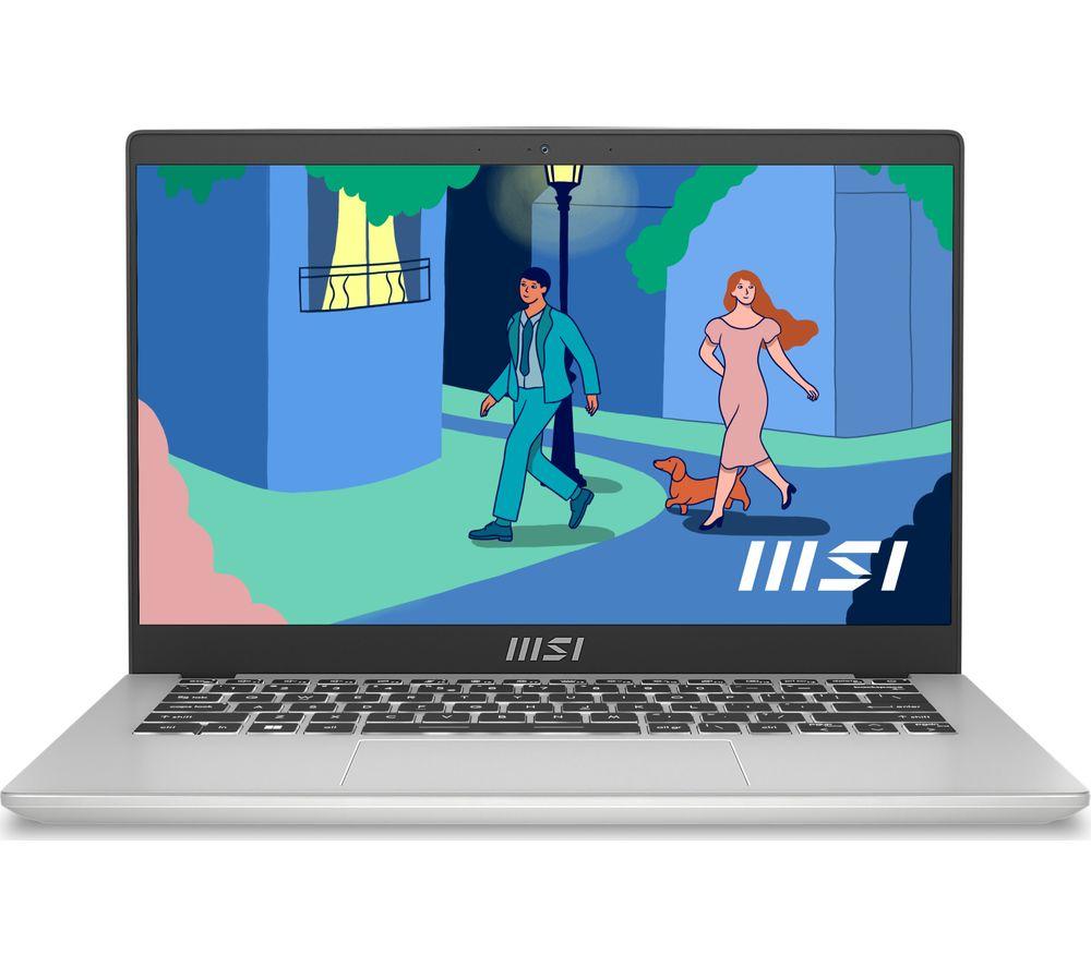 MSI Modern 14 14" Laptop - Intel®Core i5, 512 GB SSD, Silver, Silver/Grey