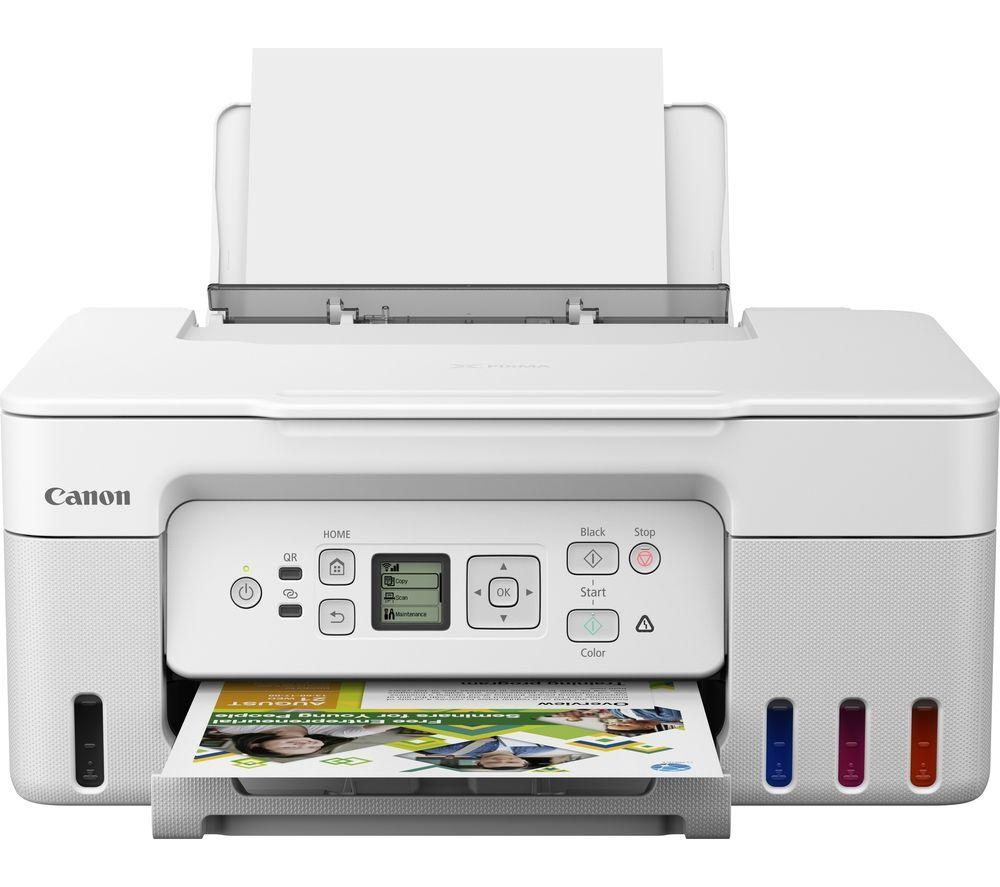 CANON PIXMA G3571 All-in-One Wireless Inkjet Printer - White, White