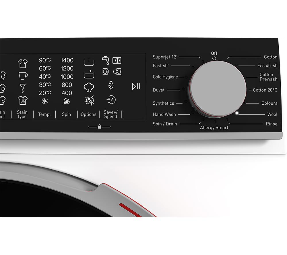 SHARP ES-NFL214CWDA-EN 12 kg 1400 Spin Washing Machine - White image number 13 of 16