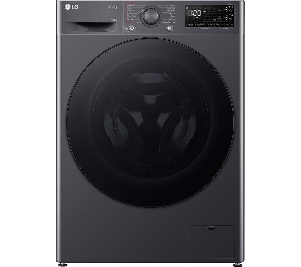 LG Y500 F4Y511GBLA1 11 kg 1400 Spin Washing Machine - Grey SilverGrey