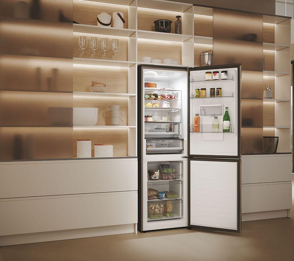 HAIER HDPW5618DWPK Smart 60/40 Fridge Freezer - Inox image number 35 of 62