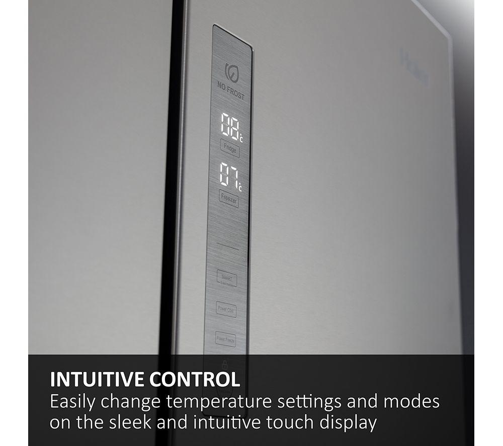 HAIER HDPW5618DWPK Smart 60/40 Fridge Freezer - Inox image number 38 of 62