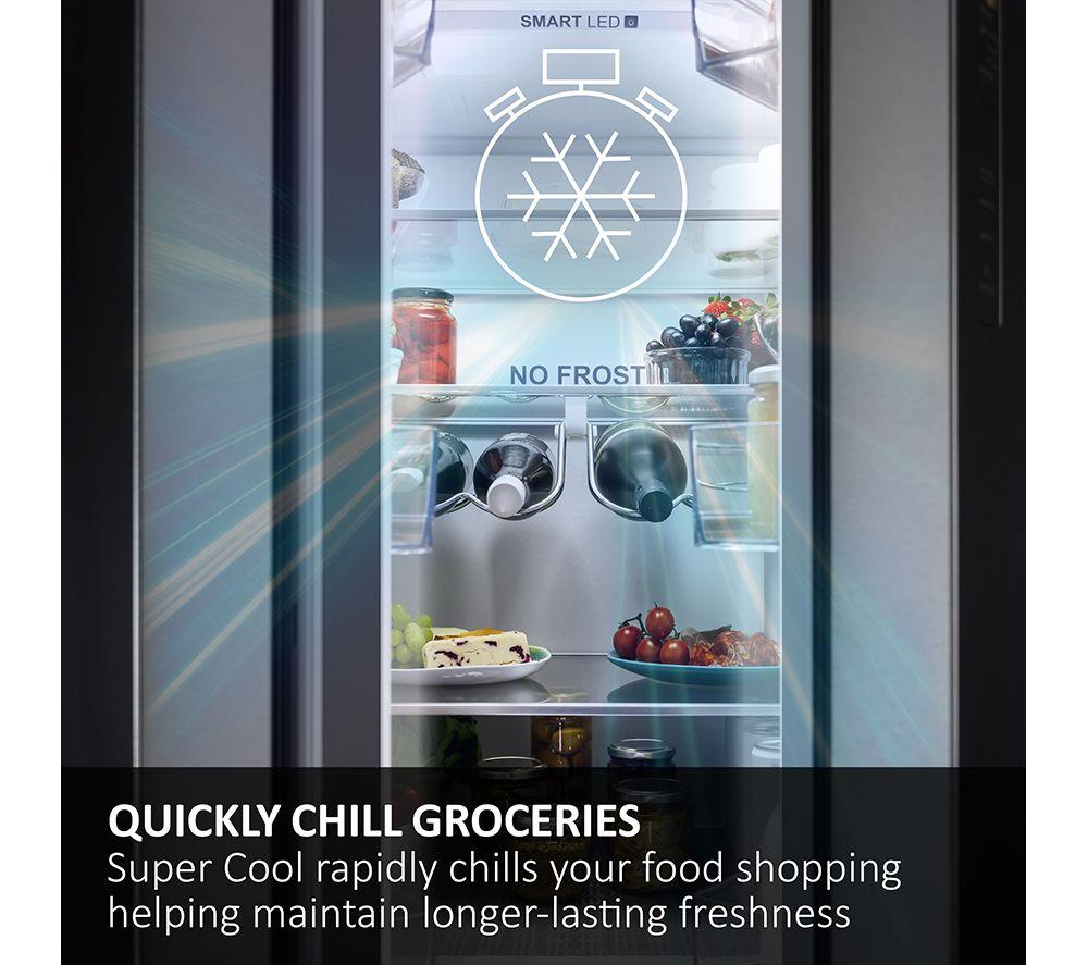 HAIER HDPW5618DWPK Smart 60/40 Fridge Freezer - Inox image number 43 of 62