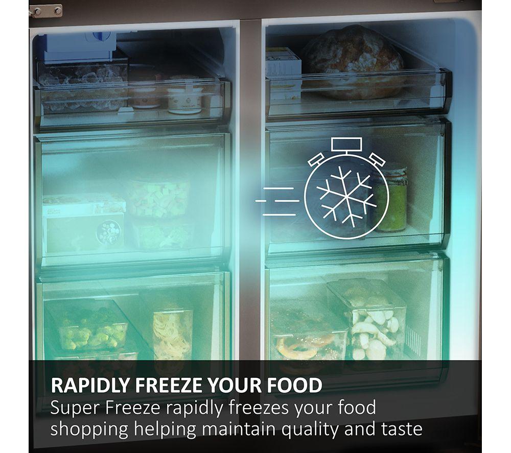 HAIER HDPW5618DWPK Smart 60/40 Fridge Freezer - Inox image number 44 of 62