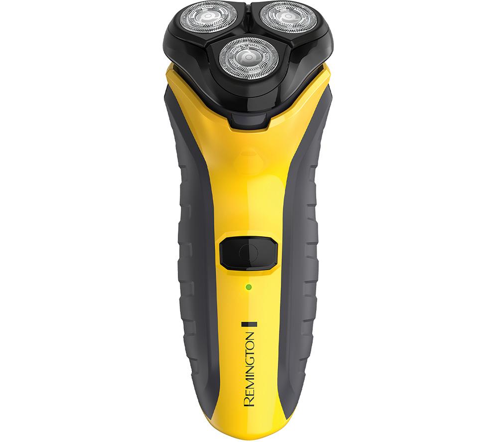 REMINGTON PR1855 Wet & Dry Stubble Rotary Shaver - Yellow & Black, Yellow,Black