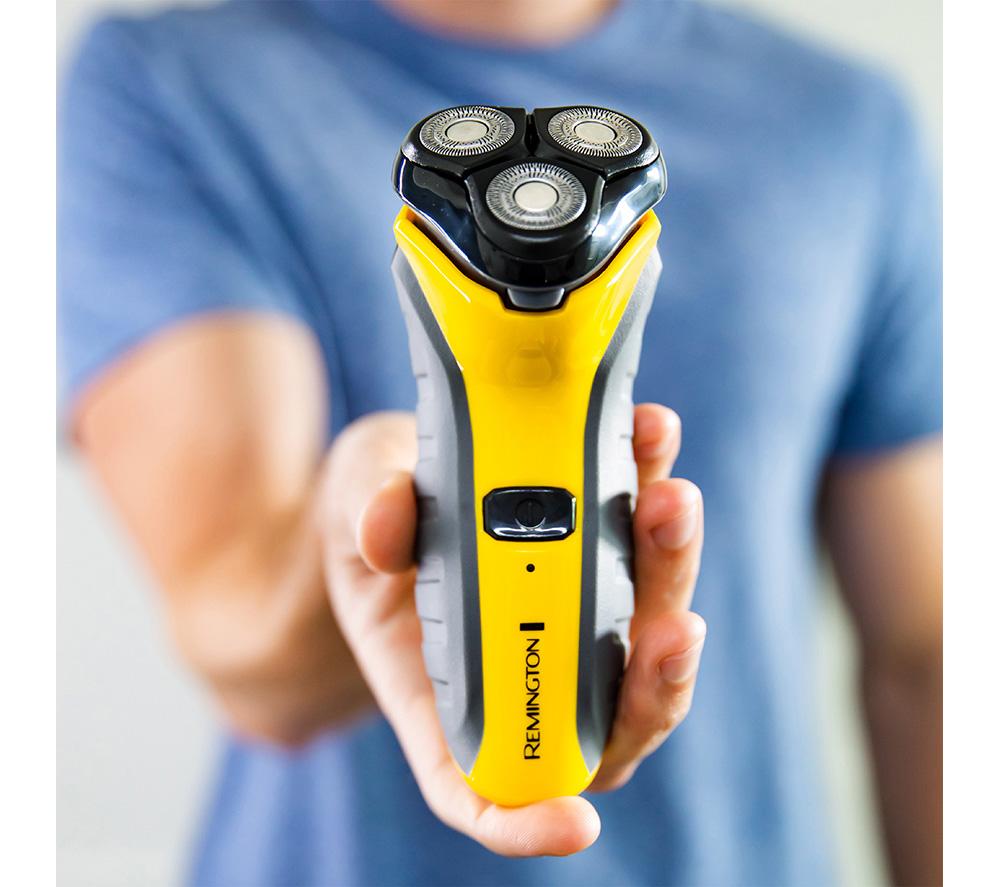 REMINGTON PR1855 Wet & Dry Stubble Rotary Shaver - Yellow & Black image number 6 of 10