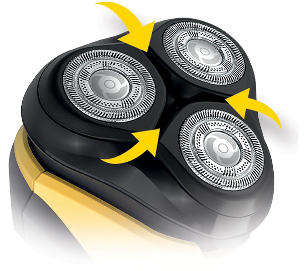 REMINGTON PR1855 Wet & Dry Stubble Rotary Shaver - Yellow & Black image number 7 of 10
