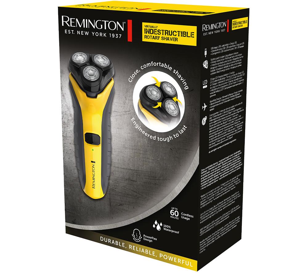 REMINGTON PR1855 Wet & Dry Stubble Rotary Shaver - Yellow & Black image number 10 of 10