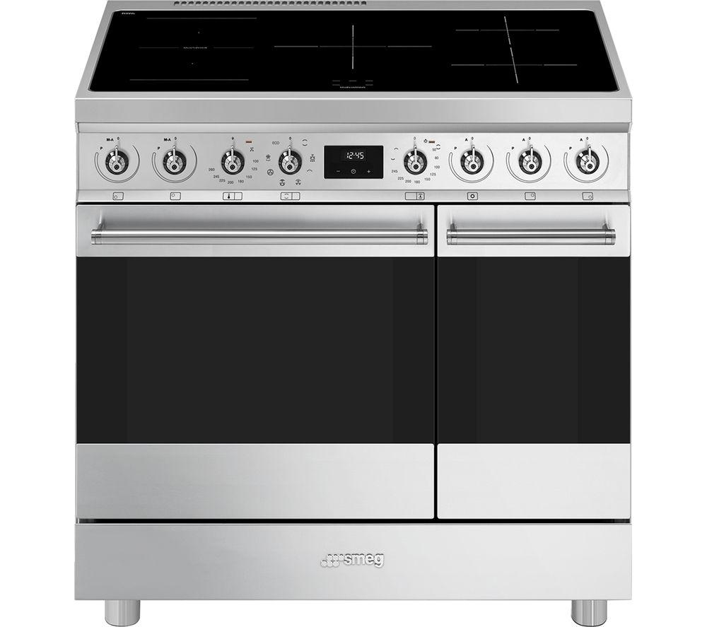SMEG C92IMX2 90 cm Electric Induction Range Cooker – Stainless Steel, Stainless Steel