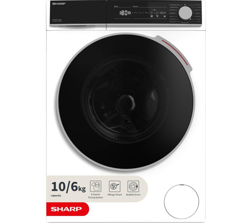 SHARP ES-NDH014CWB-EN 10 kg Washer Dryer - White, White