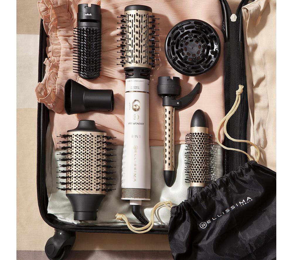 BELLISSIMA ITALIA Air Wonder 8-in-1 Hot Air Styler - White & Gold image number 11 of 13
