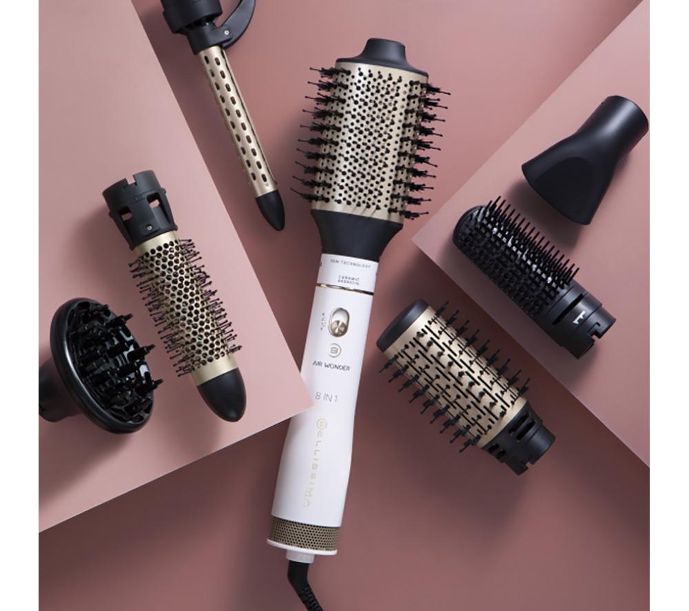 BELLISSIMA ITALIA Air Wonder 8-in-1 Hot Air Styler - White & Gold image number 12 of 13