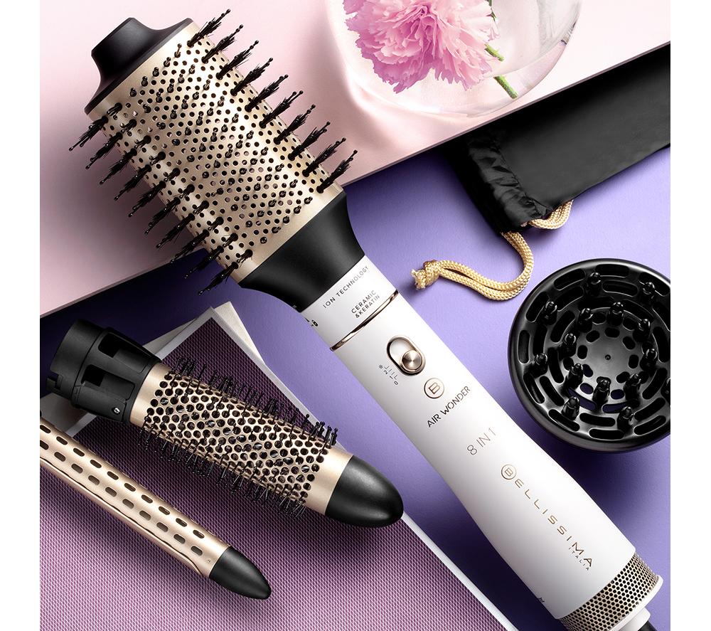 BELLISSIMA ITALIA Air Wonder 8-in-1 Hot Air Styler - White & Gold image number 13 of 13