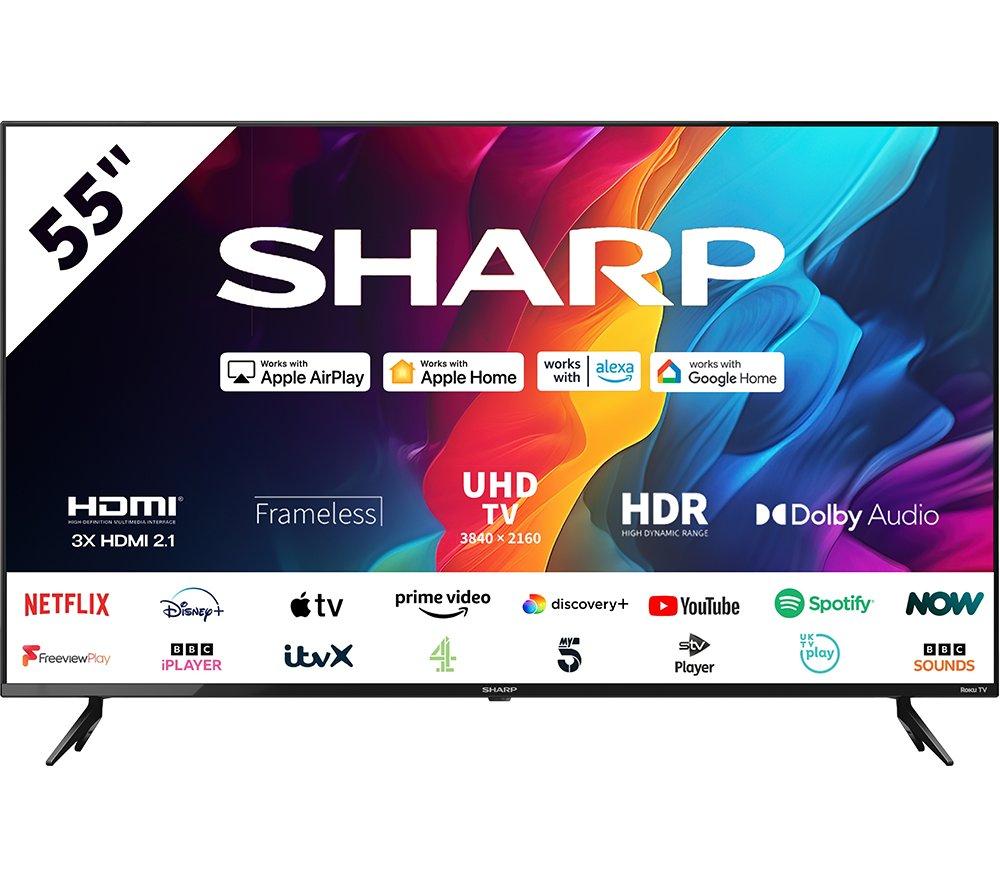 55inch SHARP 4TC55FJ7KL1FB Smart 4K Ultra HD HDR LED TV