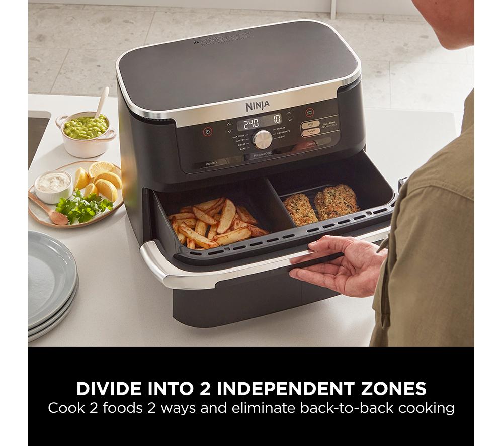 NINJA Foodi FlexDrawer AF500UK 10.4L Dual Air Fryer - Black image number 7 of 10