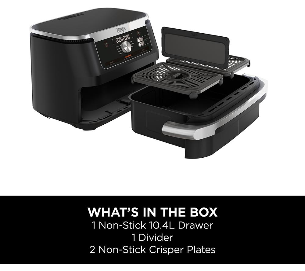 NINJA Foodi FlexDrawer AF500UK 10.4L Dual Air Fryer - Black image number 10 of 10