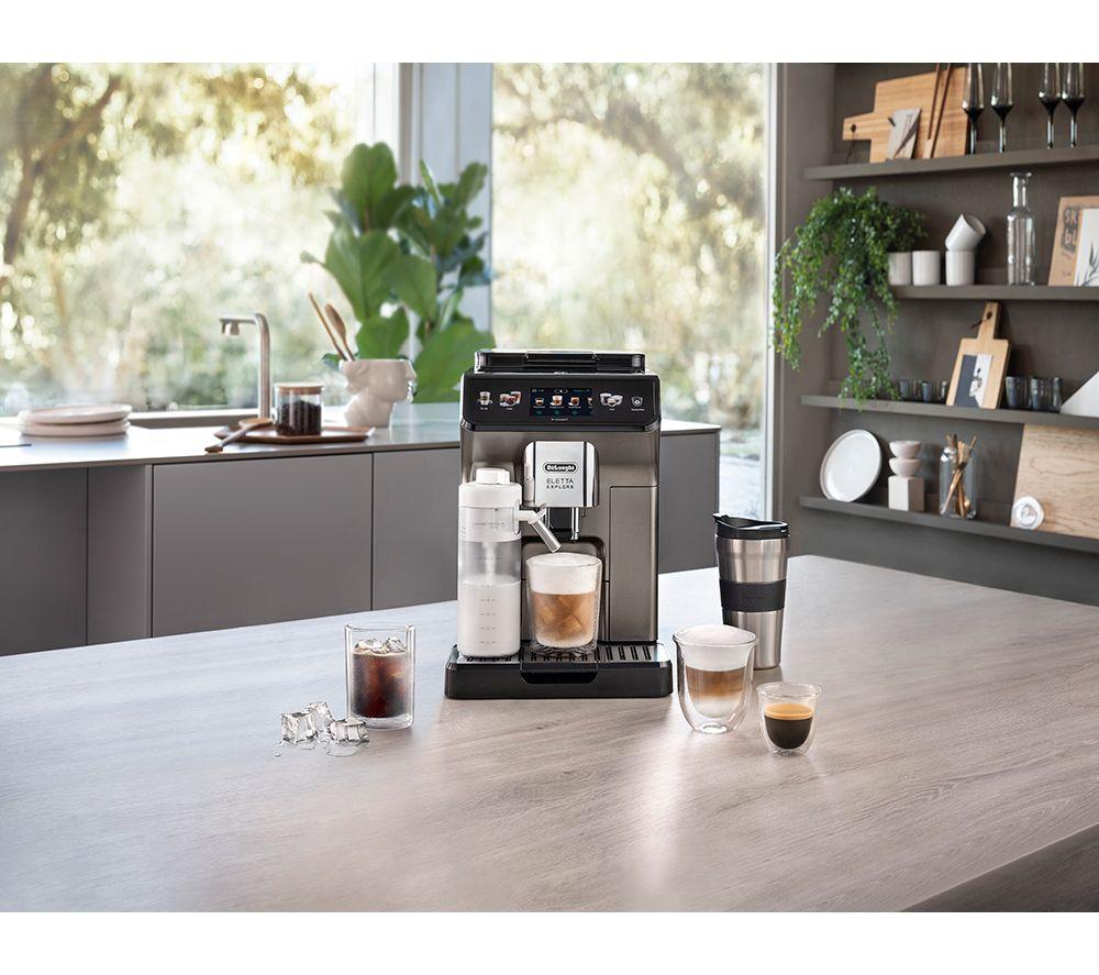 DELONGHI Eletta Explore ECAM450.86.T Smart Bean to Cup Coffee Machine - Silver image number 4 of 7