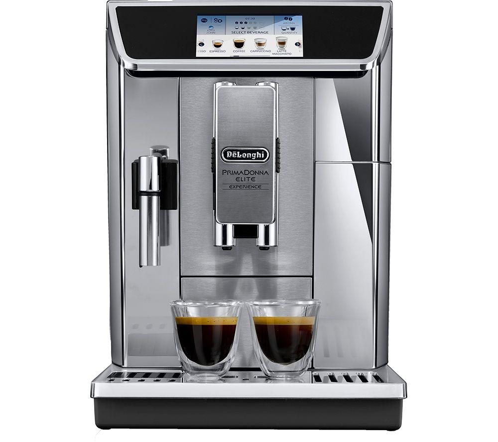 DELONGHI Primadonna Elite Experience ECAM650.85.MS Smart Bean to Cup Coffee Machine - Silver, Silver/Grey
