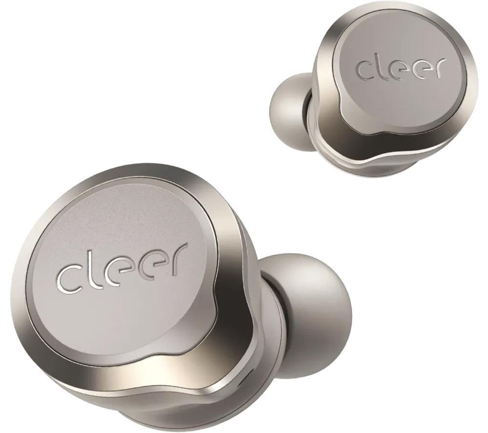 CLEER AUDIO ALLY PLUS II Wireless Bluetooth Noise-Cancelling Earbuds - Stone, Cream