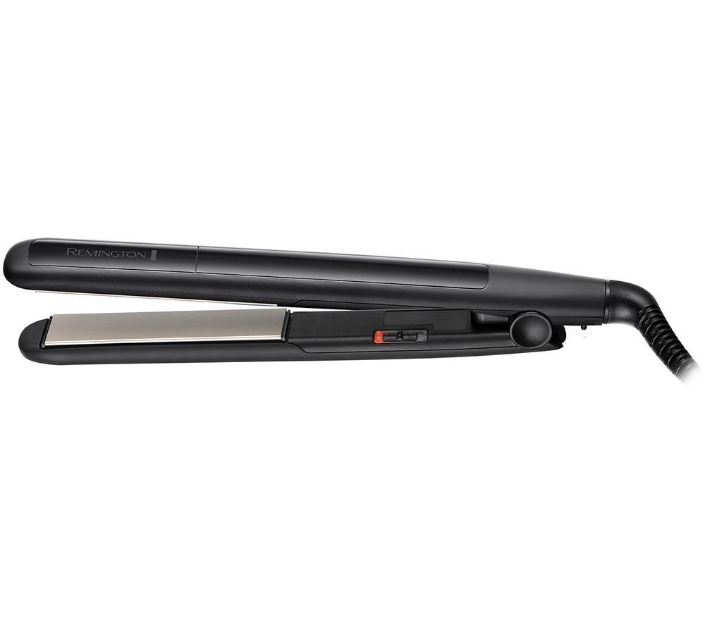 REMINGTON S1370 Ceramic Straight 215 Hair Straightener - Black, Black