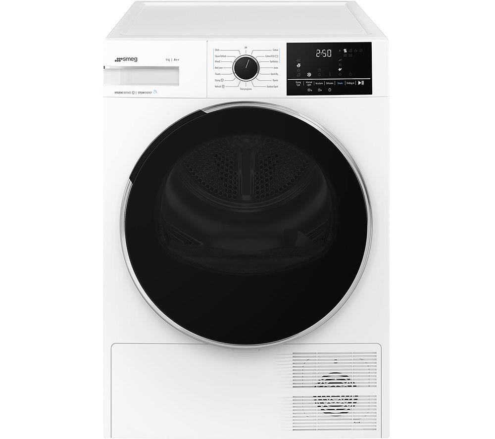 SMEG DNP92SEUK 9 kg Heat Pump Tumble Dryer - White, White