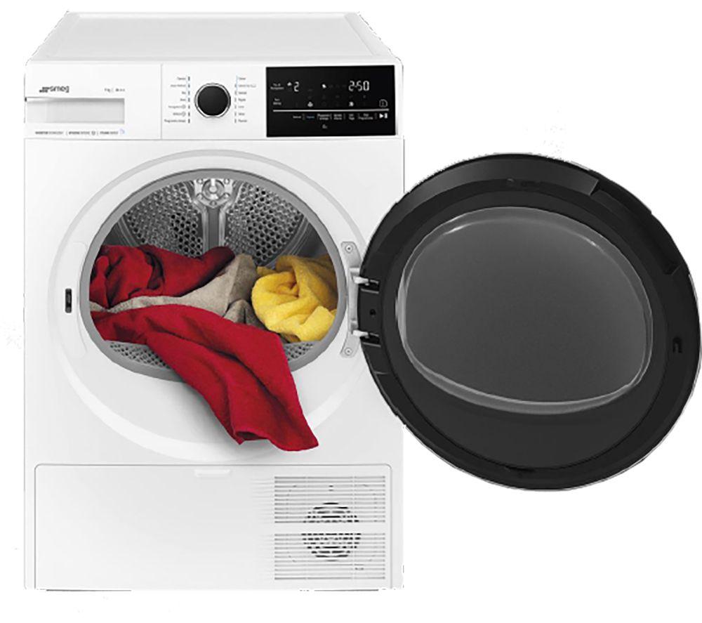 SMEG DNP92SEUK 9 kg Heat Pump Tumble Dryer - White image number 3 of 3