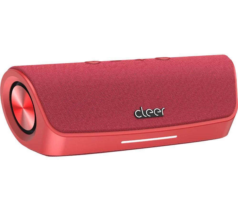 CLEER AUDIO Scene P002955 Portable Bluetooth Speaker - Red, Red