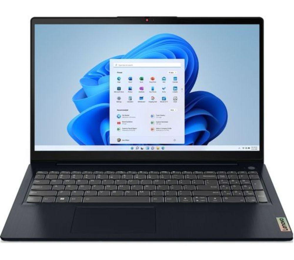 LENOVO IdeaPad 3i 15.6 Refurbished Laptop - IntelCore? i3, 128 GB SSD, Blue (Excellent Condition),