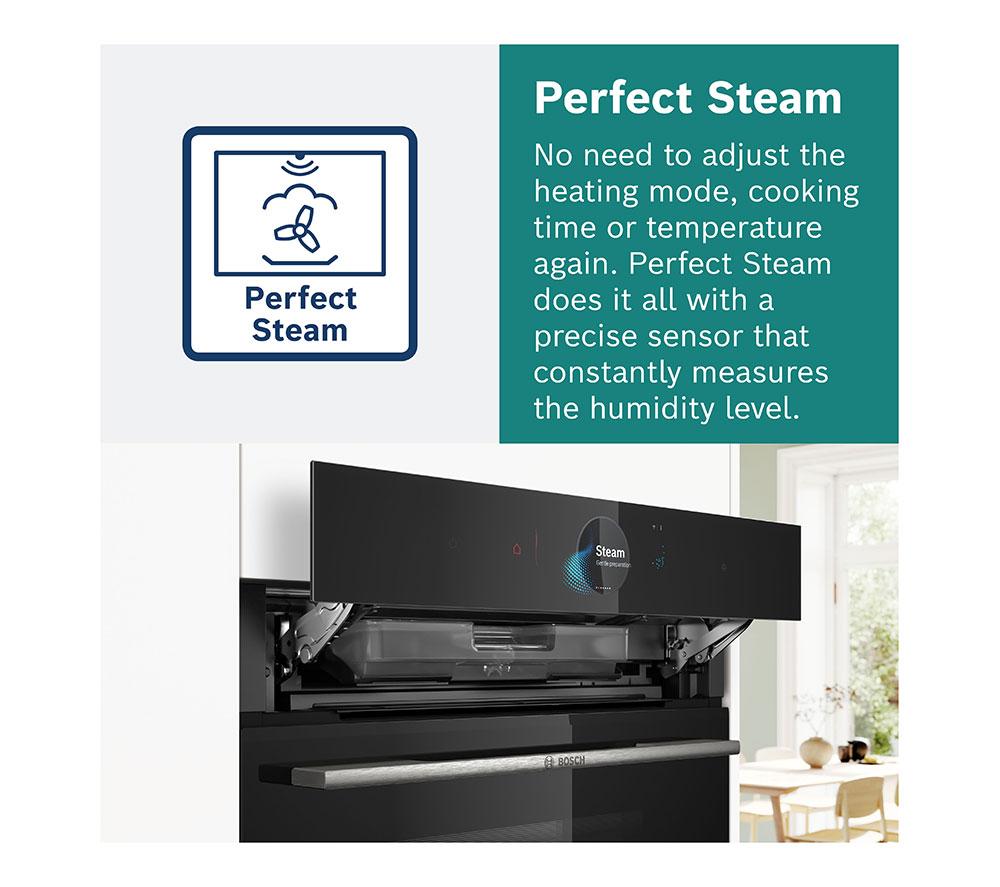 BOSCH Series 8 HSG7364B1B Electric Steam Smart Oven - Black image number 14 of 16