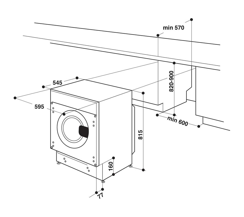 HOTPOINT BI WDHG 861485 UK Integrated 8 kg Washer Dryer image number 13 of 13