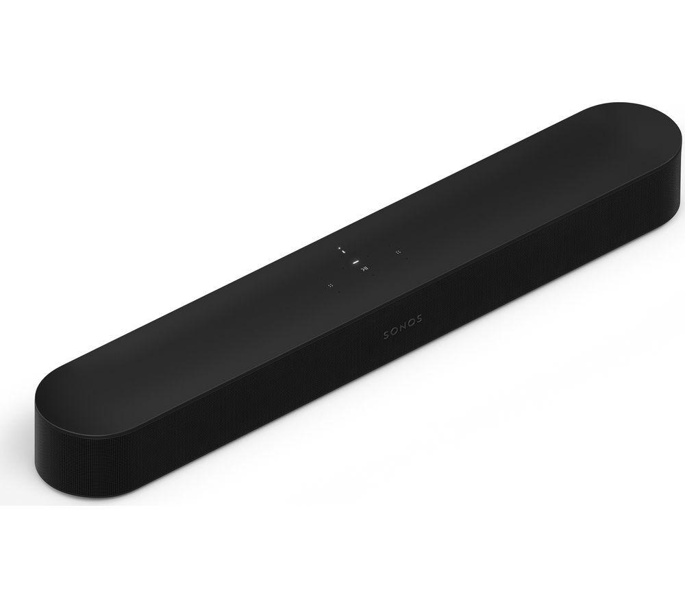 SONOS Beam (Gen 2) Compact Sound Bar & SUB Mini Wireless Subwoofer Bundle - Black image number 3 of 11