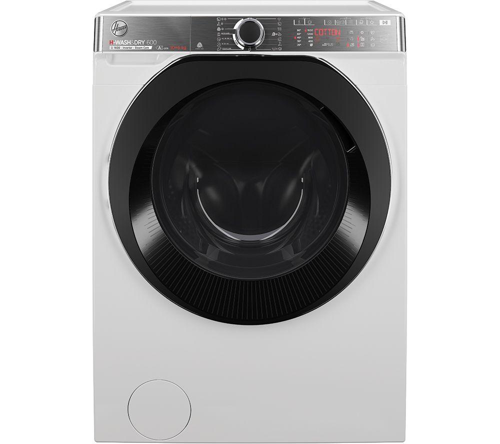 HOOVER H-Wash 600 H6DPB6106MBC8-80 WiFi-enabled 10 kg Washer Dryer - White, White