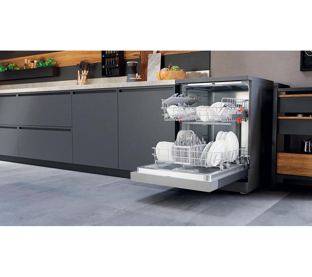 HOTPOINT H2F HL626 X UK Full-size Dishwasher - Inox image number 8 of 11