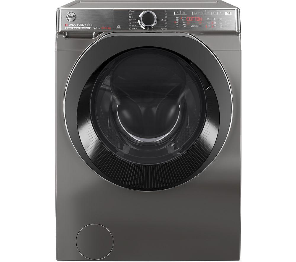 HOOVER H-Wash 600 H6DPB6106BCR8-80 WiFi-enabled 10 kg Washer Dryer – Graphite, Black