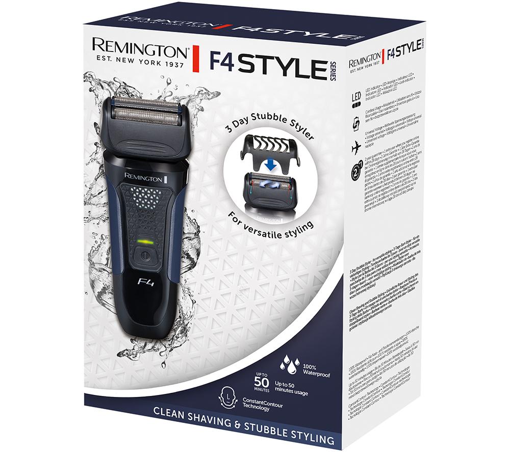 REMINGTON Style Series F4 Wet & Dry Foil Shaver - Black & Blue image number 8 of 8