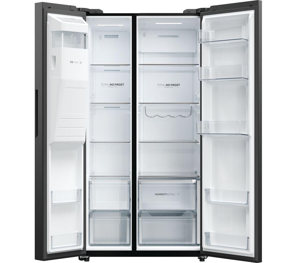HAIER HSW59F18EIPT American-Style Smart Fridge Freezer - Slate Black image number 5 of 18