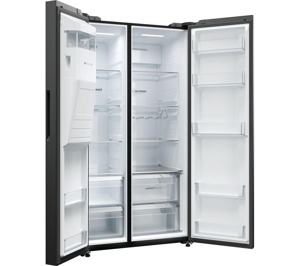 HAIER HSW59F18EIPT American-Style Smart Fridge Freezer - Slate Black image number 6 of 18
