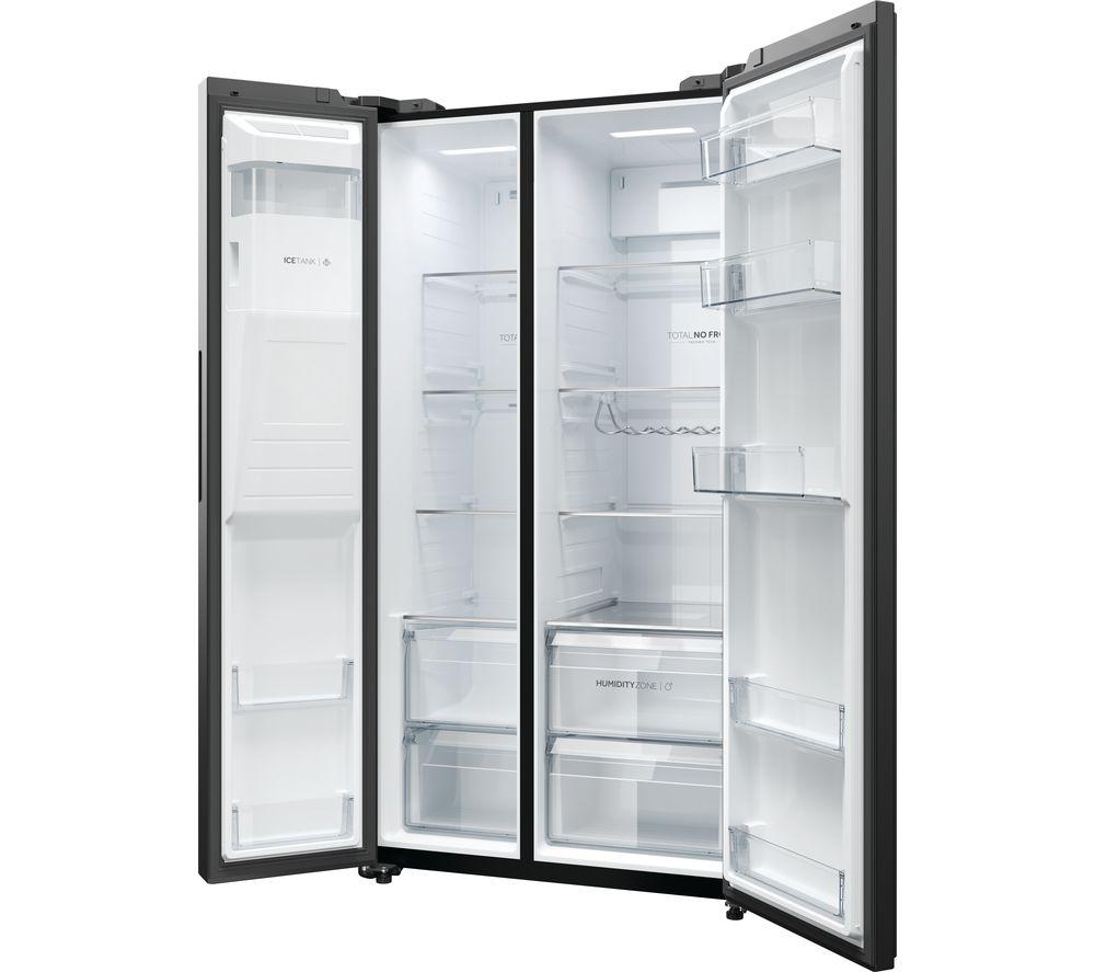 HAIER HSW59F18EIPT American-Style Smart Fridge Freezer - Slate Black image number 9 of 18