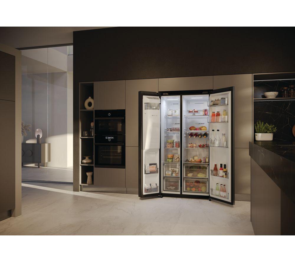 HAIER HSW59F18EIPT American-Style Smart Fridge Freezer - Slate Black image number 14 of 18
