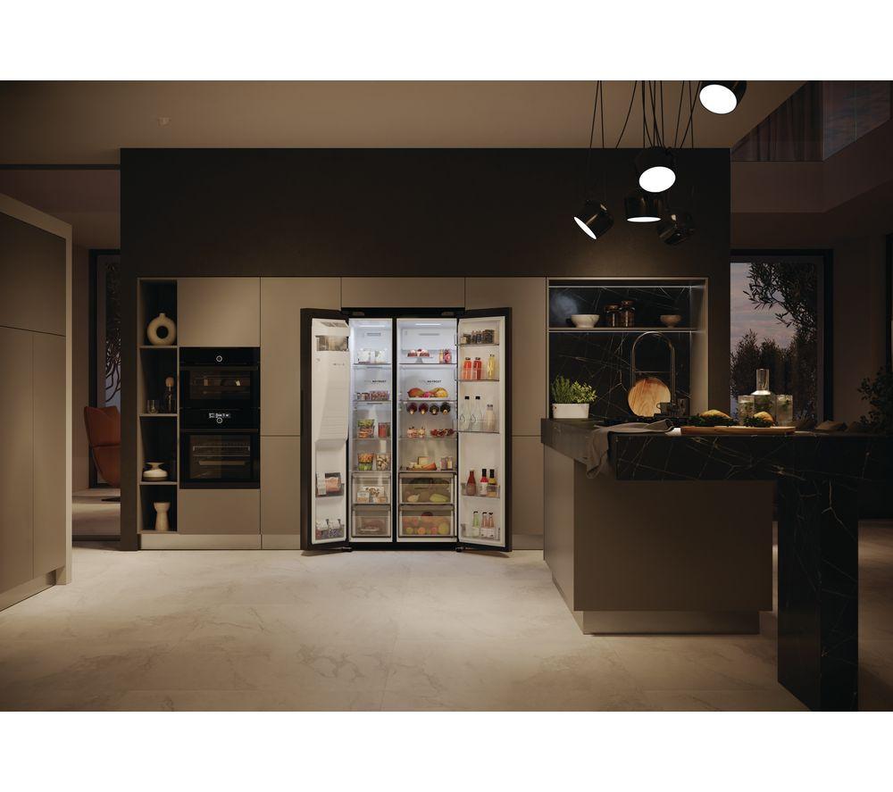 HAIER HSW59F18EIPT American-Style Smart Fridge Freezer - Slate Black image number 16 of 18