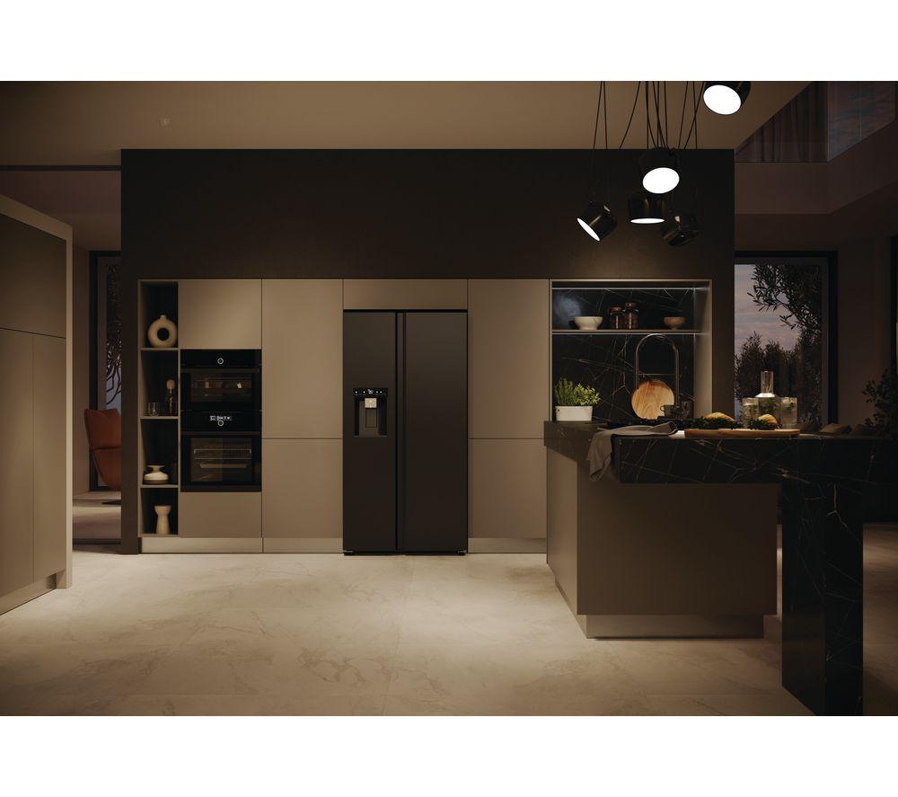 HAIER HSW59F18EIPT American-Style Smart Fridge Freezer - Slate Black image number 17 of 18